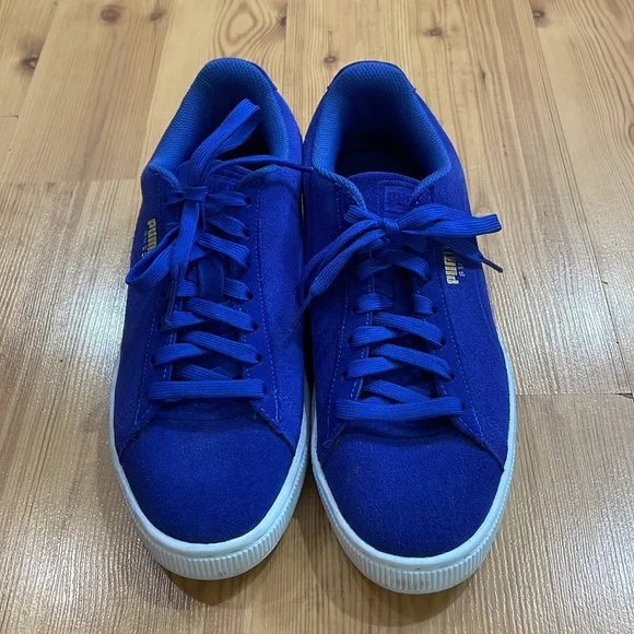 Puma Suede Blue Sneakers - Picture 2 of 4